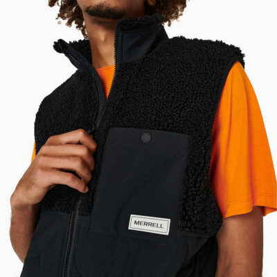 Men’s Sherpa Mixup Vest – Outerwear